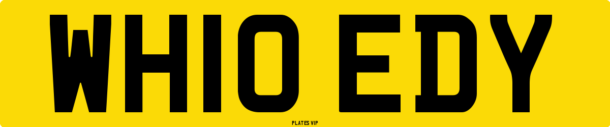 WH10 EDY Number Plate