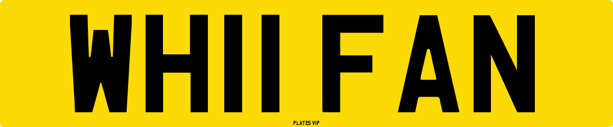 WH11 FAN Number Plate