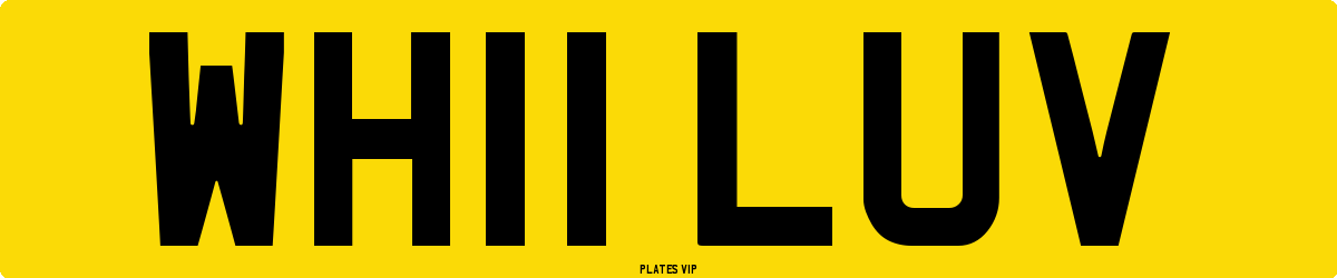 WH11 LUV Number Plate