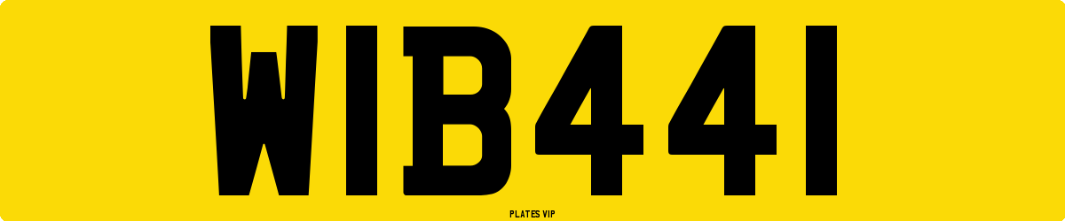 WIB  441 Number Plate