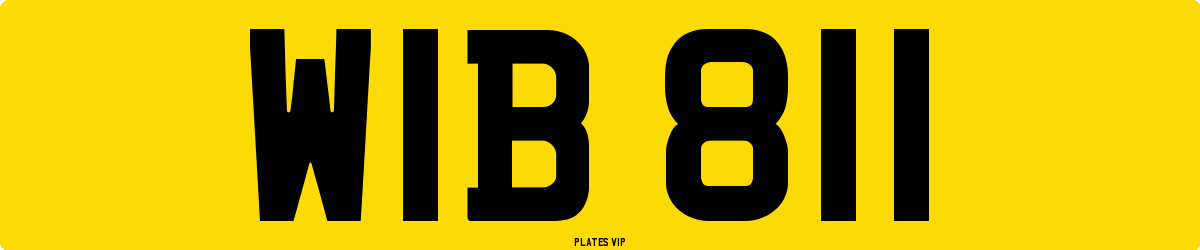 WIB 811 Number Plate
