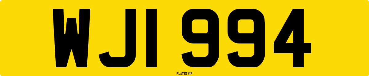 WJI 994 Number Plate