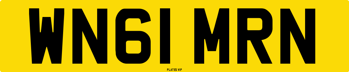 WN61 MRN Number Plate