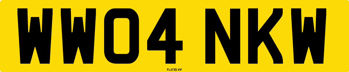 WW04 NKW Number Plate