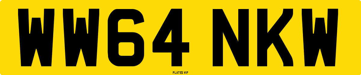 WW64 NKW Number Plate
