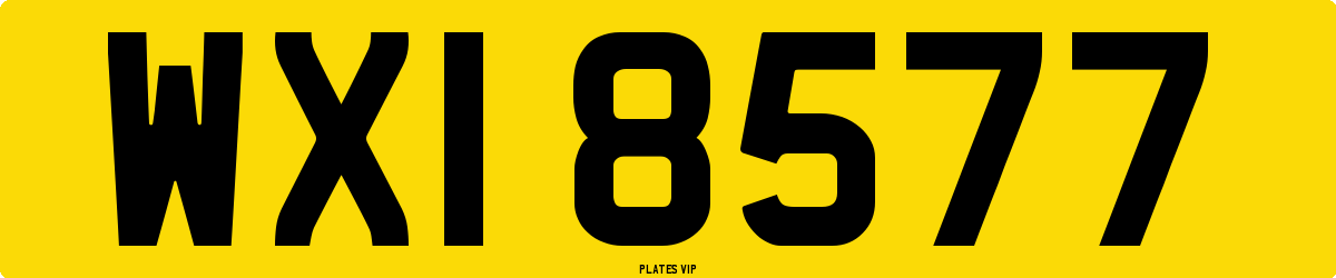 WXI 8577 Number Plate