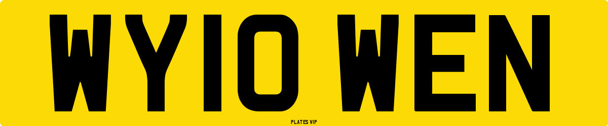 WY10 WEN Number Plate