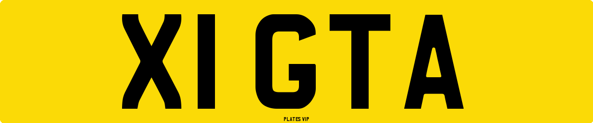 X1 GTA Number Plate
