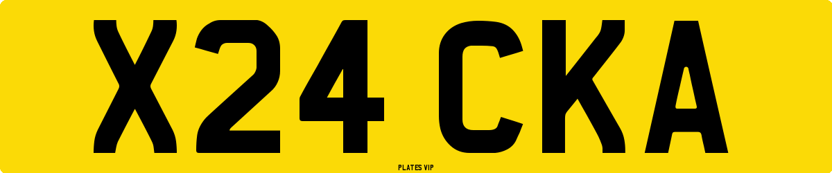 X24 CKA Number Plate