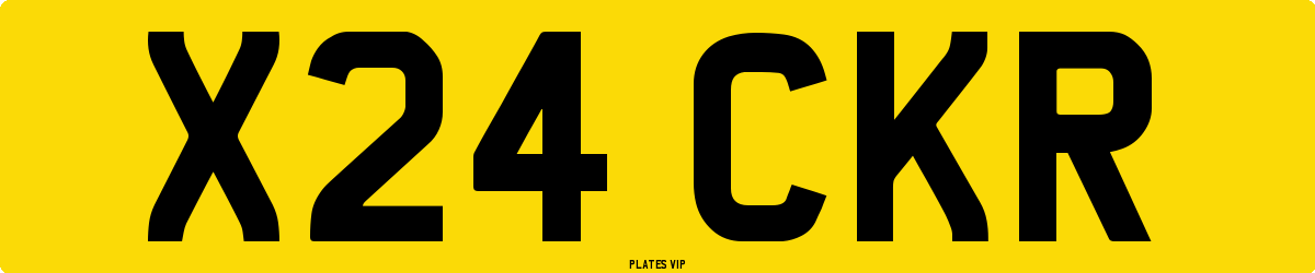 X24 CKR Number Plate