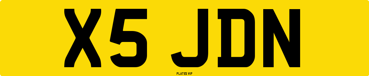 X5 JDN Number Plate