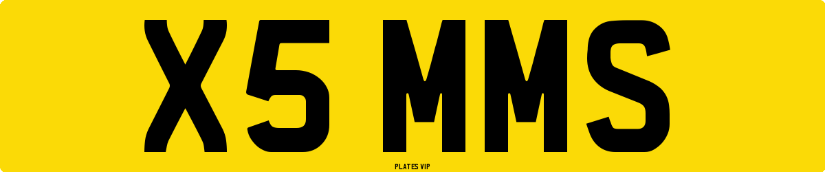 X5 MMS Number Plate