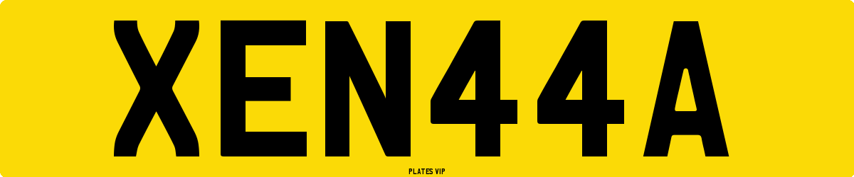 XEN44A Number Plate
