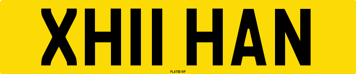 XH11 HAN Number Plate