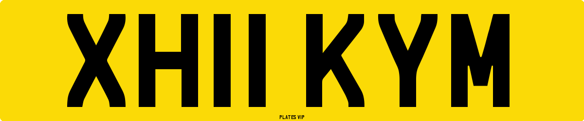 XH11 KYM Number Plate