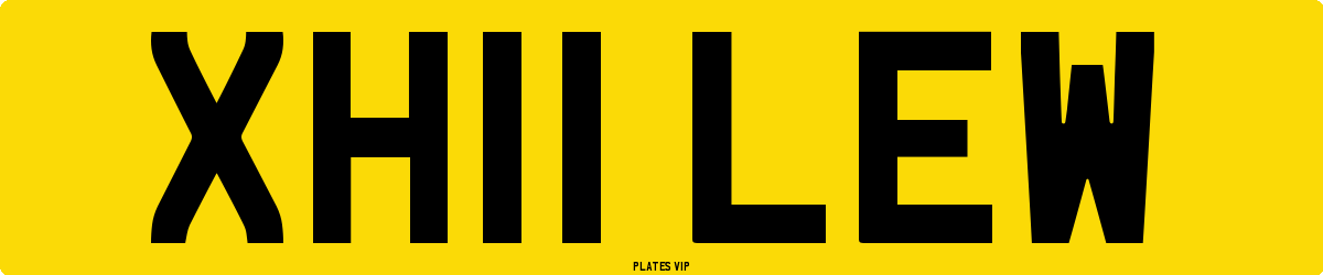 XH11 LEW Number Plate