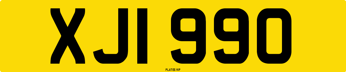XJI 990 Number Plate