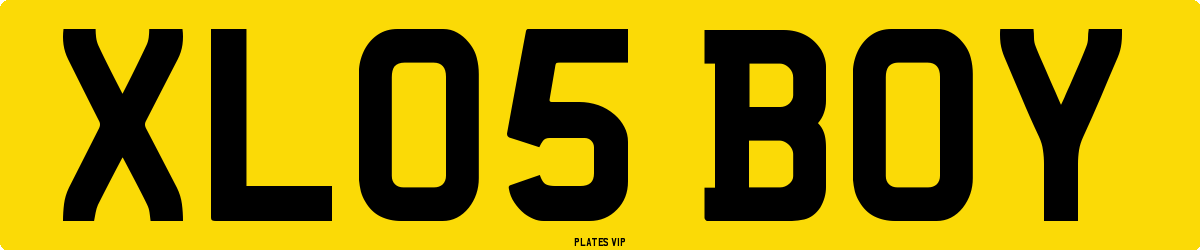XL05 BOY Number Plate
