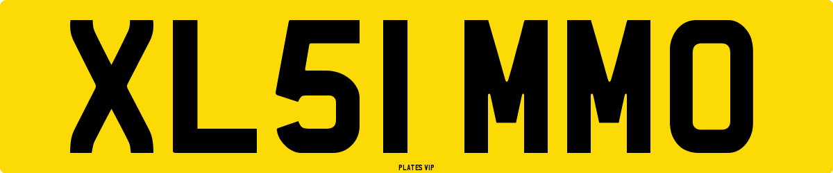 XL51 MMO Number Plate