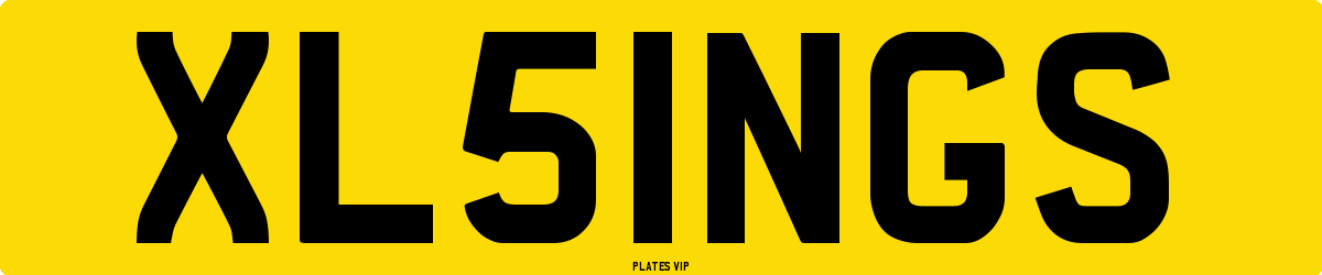 XL51NGS Number Plate