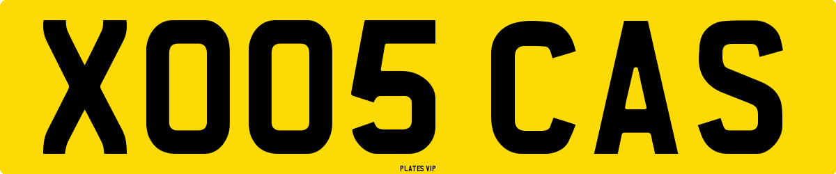 XO05 CAS Number Plate