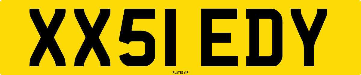 XX51 EDY Number Plate