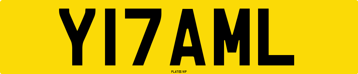 Y 17 AML Number Plate