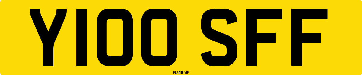 Y100 SFF Number Plate