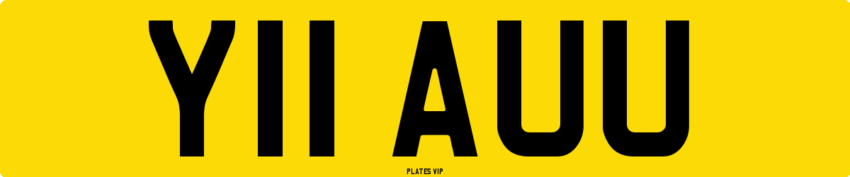 Y11 AUU Number Plate