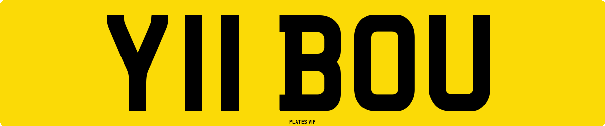 Y11 BOU Number Plate