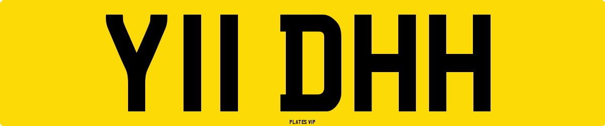 Y11 DHH Number Plate
