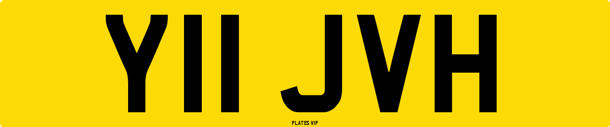Y11 JVH Number Plate