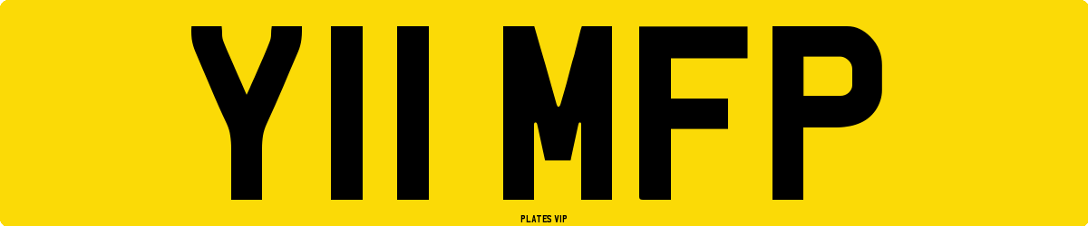 Y11 MFP Number Plate