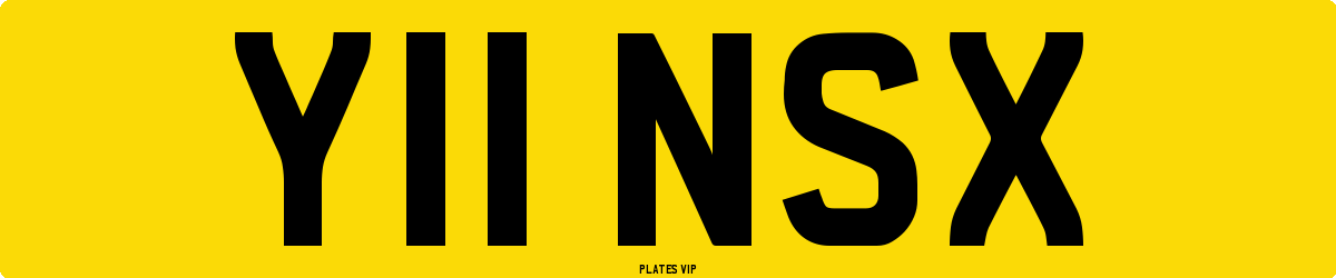 Y11 NSX Number Plate
