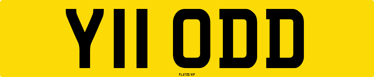 Y11 ODD Number Plate