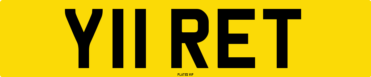 Y11 RET Number Plate