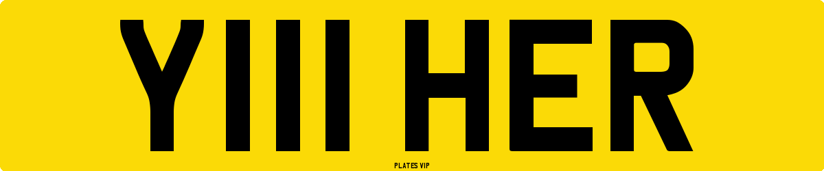 Y111 HER Number Plate