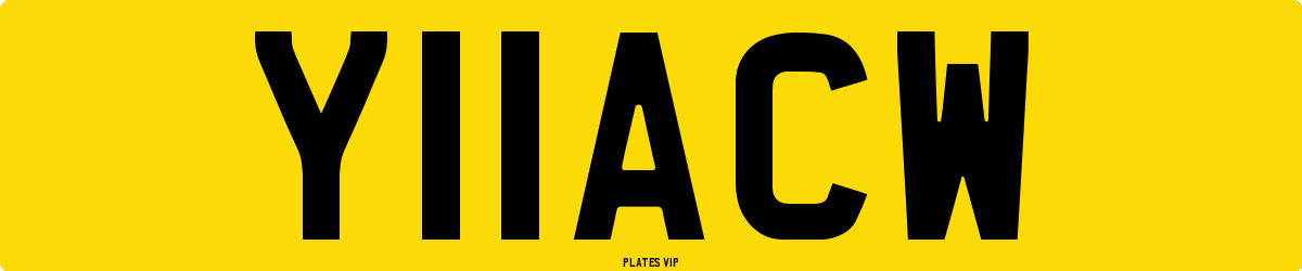 Y11ACW Number Plate