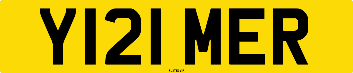 Y121 MER Number Plate