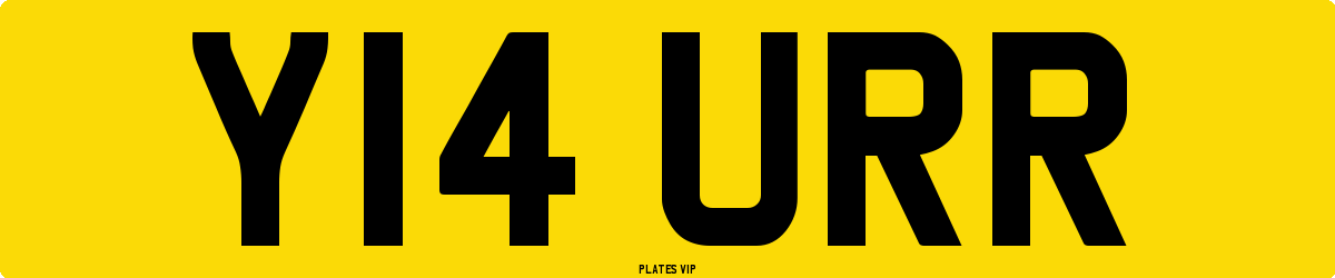 Y14 URR Number Plate