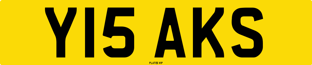 Y15 AKS Number Plate