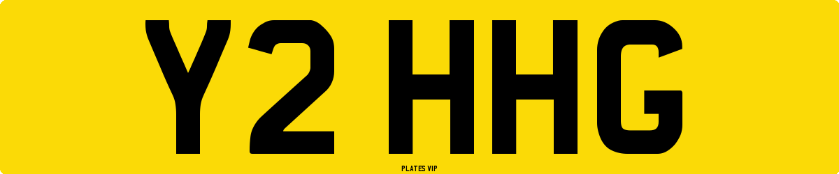 Y2 HHG Number Plate
