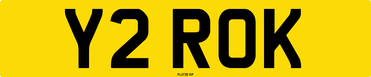 Y2 ROK Number Plate