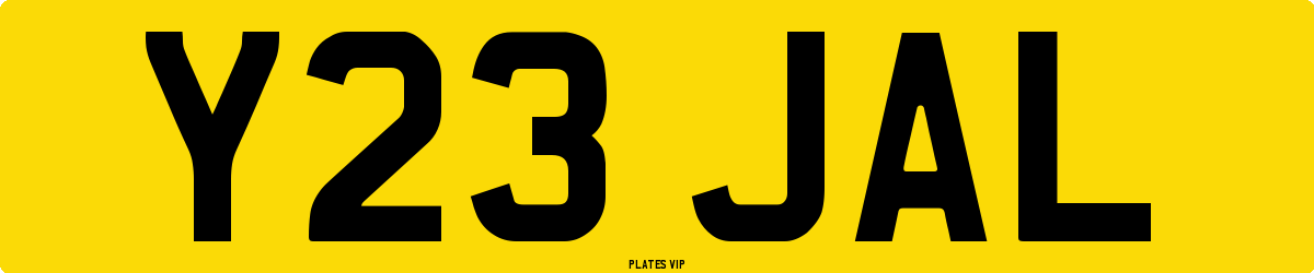 Y23 JAL Number Plate