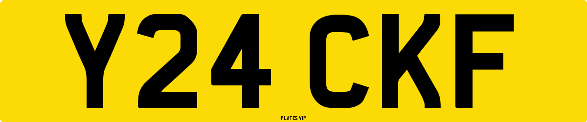 Y24 CKF Number Plate
