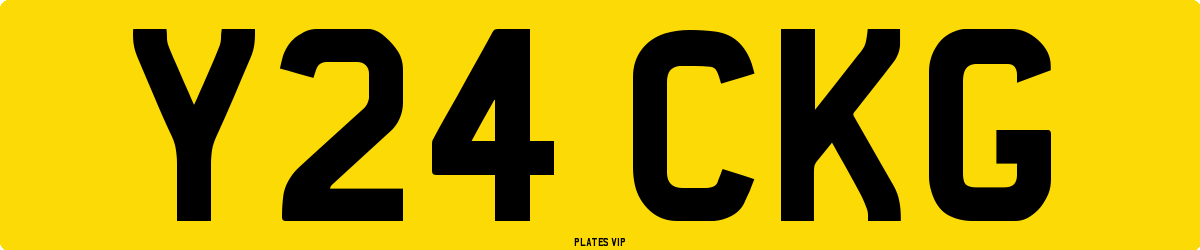 Y24 CKG Number Plate
