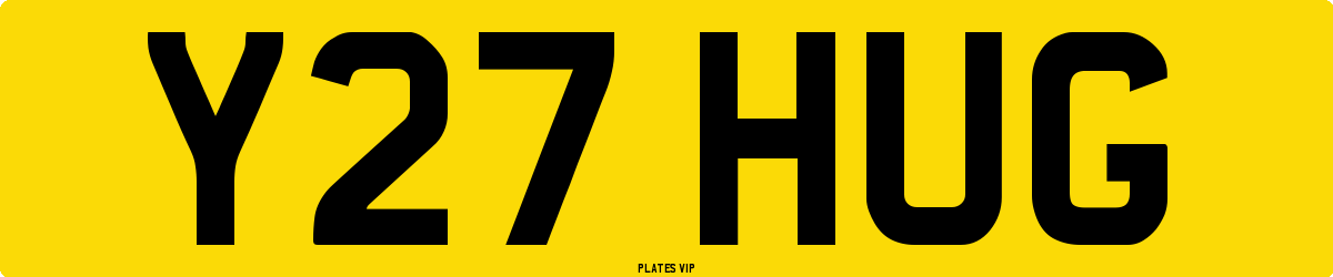 Y27 HUG Number Plate