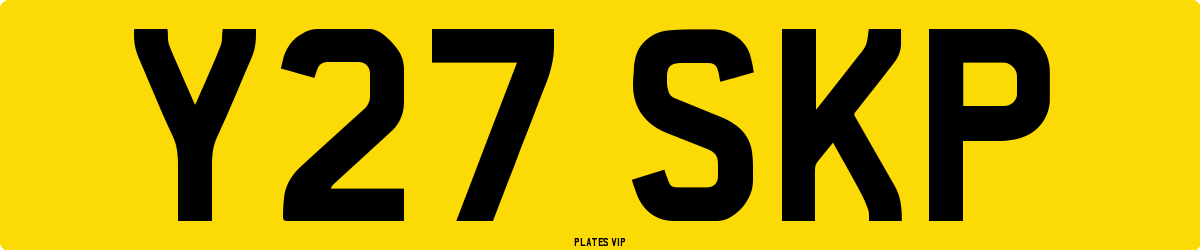 Y27 SKP Number Plate
