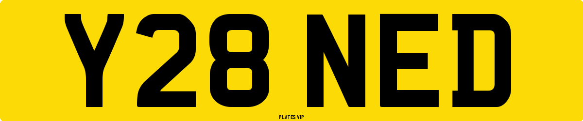 Y28 NED Number Plate