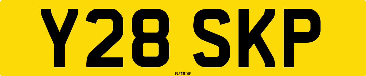 Y28 SKP Number Plate